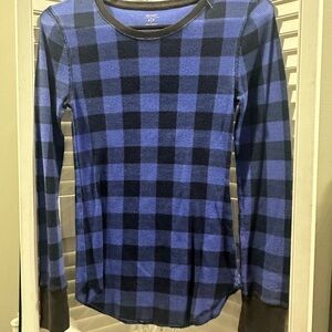 Old Navy Blue Textured Knit Top